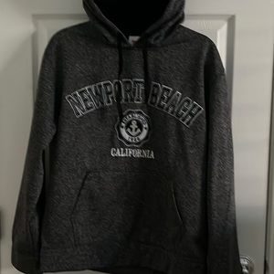 Newport Beach California Hoodie Small
Dark Heather Gray